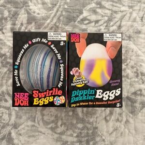 SET OF TWO NeeDoh Swirlie Eggs